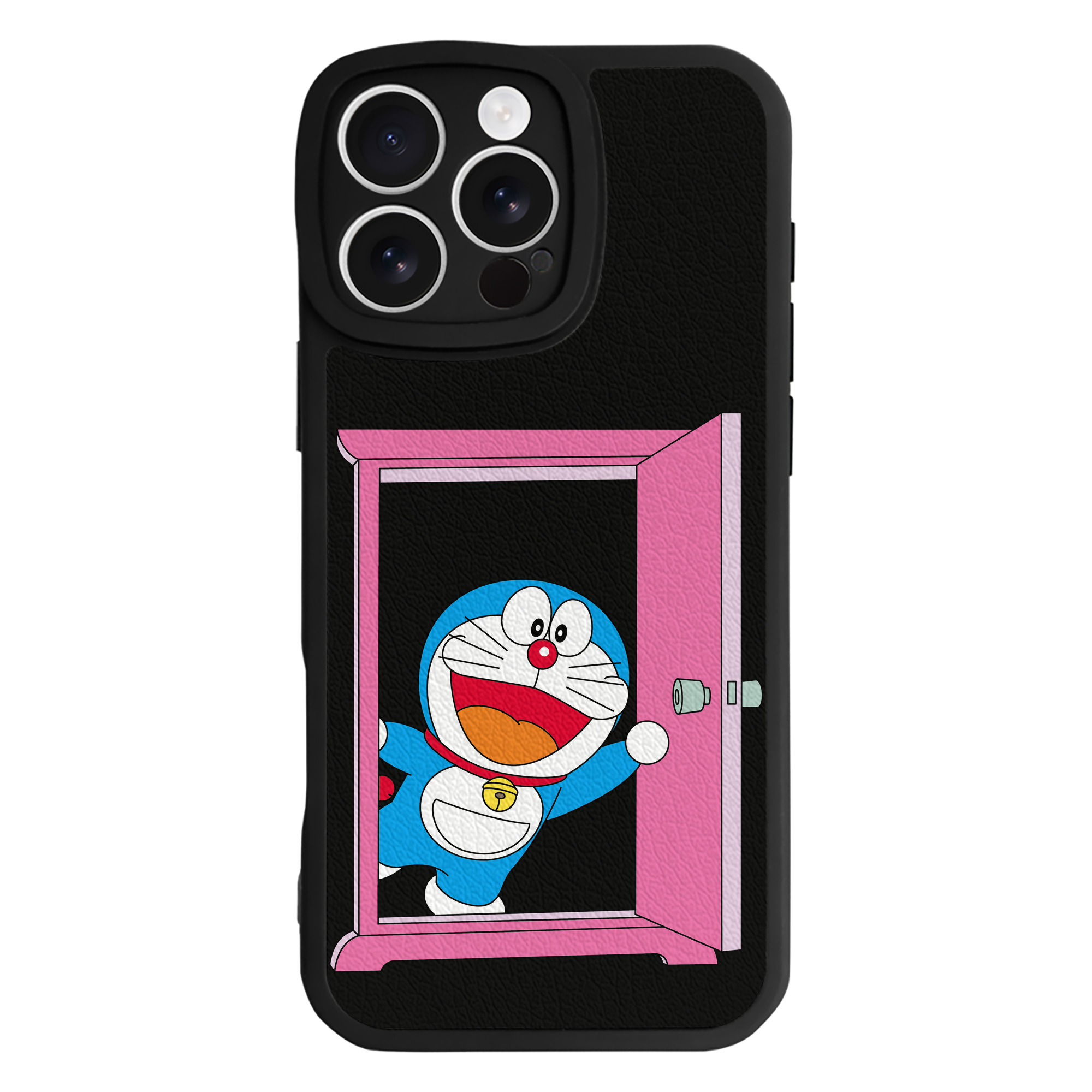（画像用） ドラえもん Doraemon 【iPhone 16シリーズ対応】シリコンスマホケース（レザー調） 材質：シリコン